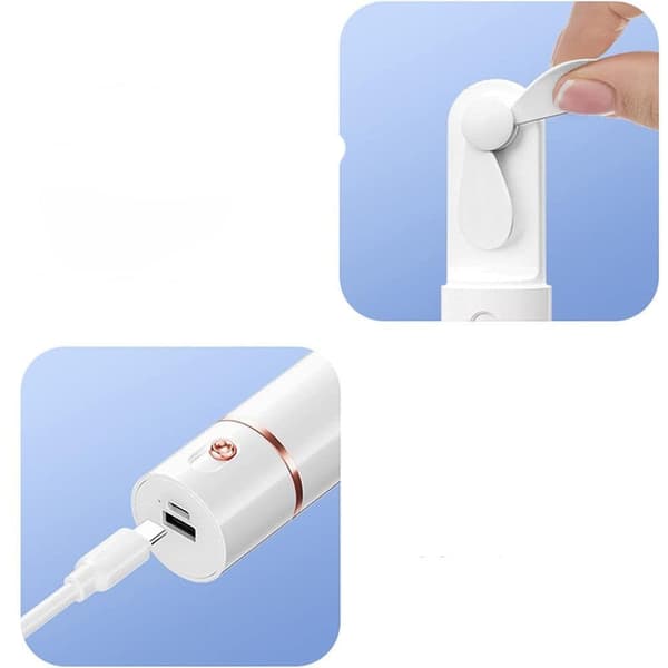Lollanda Mini USB Håndblæser, Genopladelig, 110 g, 3 Hastigheder