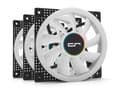Pikkukuva 1 / 6: Cryorig Crona X - 120 mm PWM Fan, ARGB - White, 3 pack