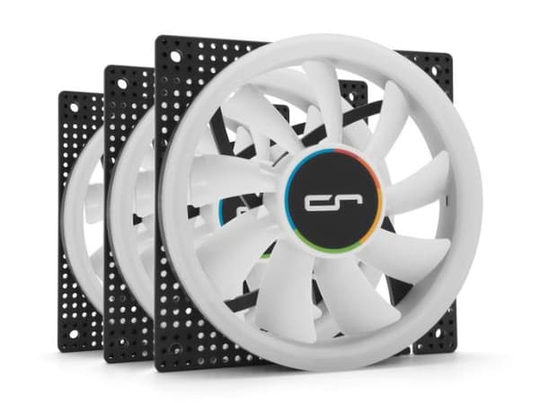 Cryorig Crona X - 120 mm PWM Fan, ARGB - White, 3 pack