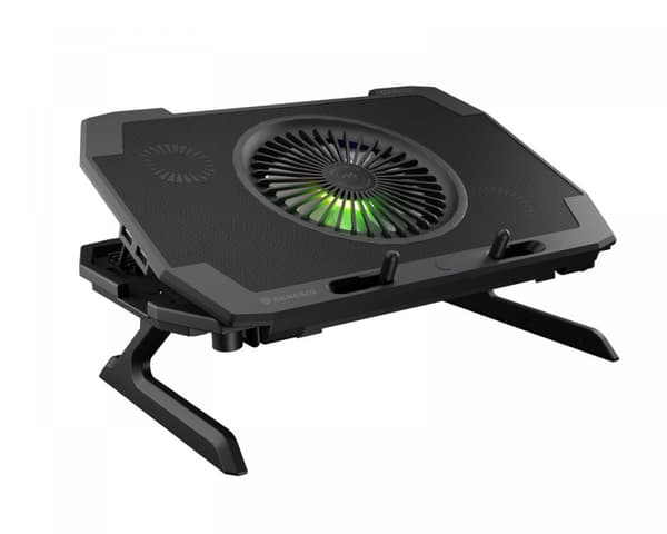 Oxid 850 RGB Laptop Køleplade 15.6”-17.3” - Sort Sort