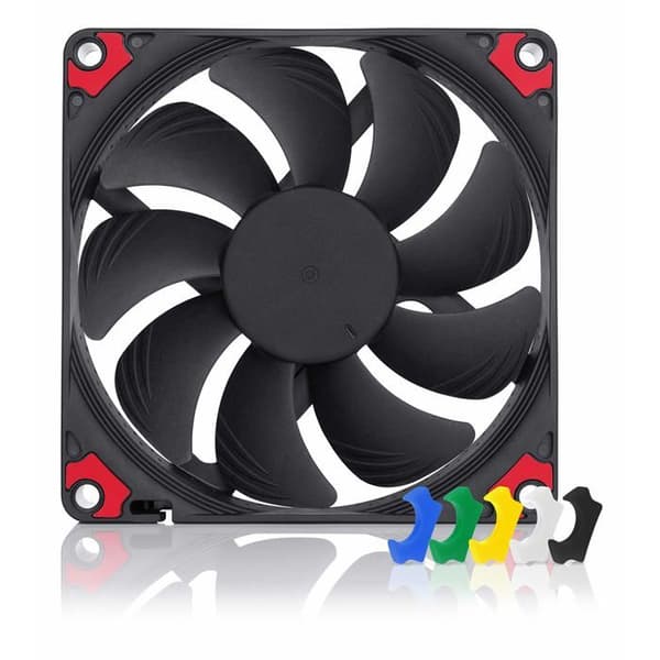 Fläkt - Noctua - NF-A9x14 PWM - 92 mm - Svart - Antivibrationskuddar Svart
