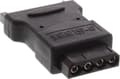 Miniatyrbillede 3 af 6: InLine SATA (m) - Molex (v) adapter