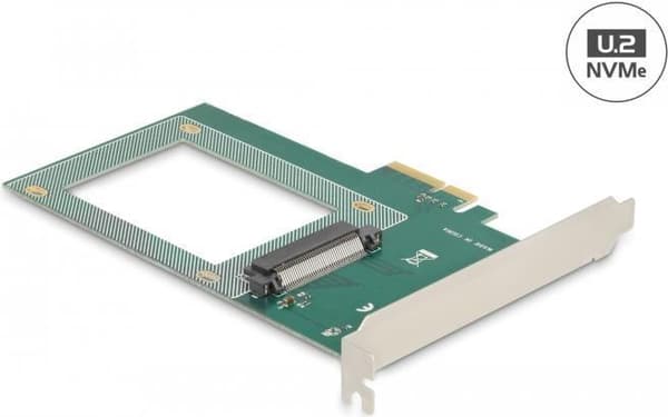 Delock PCI Express x4-kort til 1 x intern U.2 NVMe SFF-8639 (90081)