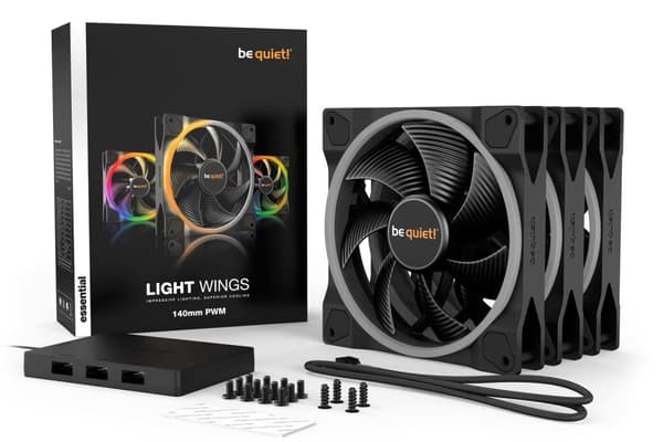 Vær stille! Light Wings PWM Triple Pack - Ventilatorhus