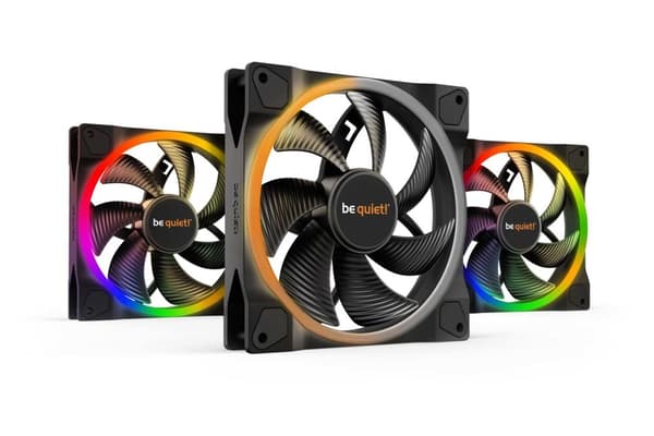 Vær stille! Light Wings PWM Triple Pack - Ventilatorhus Sort