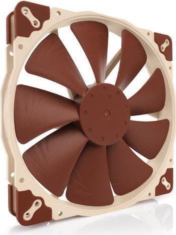 Noctua NF-A20 5V PWM - kabinetventilator - 200 mm (NF-A20 5V PWM) Beige, Rød