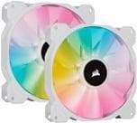 CORSAIR iCUE SP140 RGB ELITE - fodralfläkt - 140 mm - vit (paket med 2) Vit