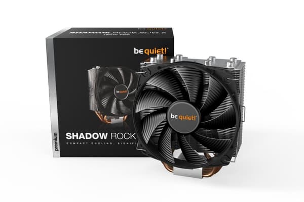 var tyst! Shadow Rock Slim 2, 160W TDP, Intel: 1200 / 115X / 2066 / 2011 (-3) AMD: AM4 / AM3(+)