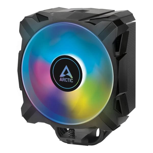 ARCTIC Freezer i35 A-RGB - Prosessorin ilmanjäähdytin - (malleihin: LGA1156, LGA1155, LGA1150, LGA1151, LGA1200, LGA1152, LGA1700) - alumiini - 120 mm musta