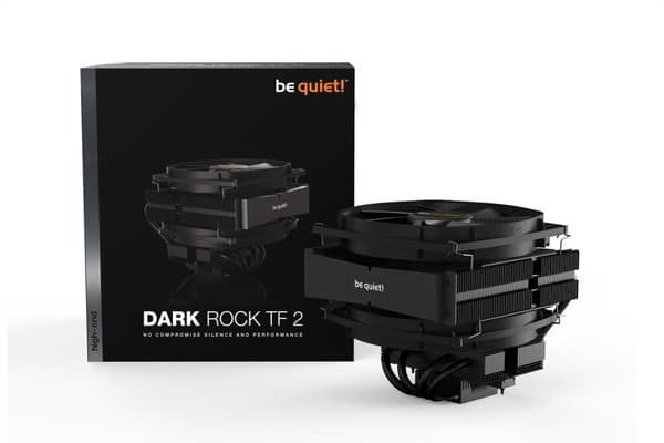 var tyst! Dark Rock TF 2 (TopFlow), 230 Watt TDP Intel: 1200/115X/2011(-3)/2066 AMD: AM3 (+) / AM4 , 2 x 135 mm FAN Silent Wings 3