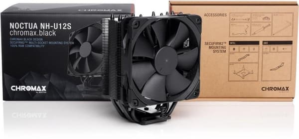 Noctua NH-U12S chromax.black prosessorijäähdytin