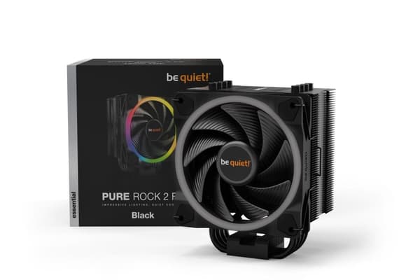 Vær stille! Pure Rock 2 FX Black, 150W TDP, Intel: 1700 / 1200 / 2066 / 115X / 2011(-3) Square ILM, AMD: AM5 / AM4 / AM3(+), 4-benet PWM, (87 mm L x 1