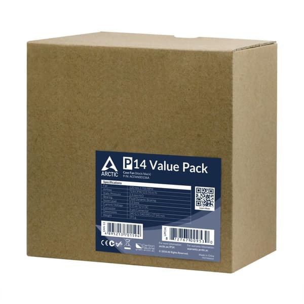 ARCTIC P14 Value Pack - Case Fan - 140 mm (ACFAN00136A)