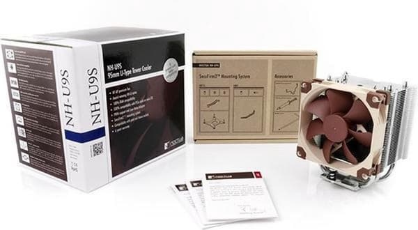 Noctua NH-U9S datorkylsystem Processor Kylare 9,2 cm Brun, Metallic