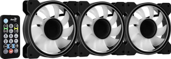 Aerocool Mirage 12 ARGB Pro Computertaske Kølesæt 12 cm Sort