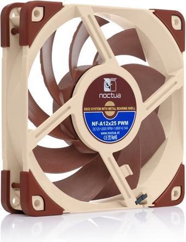 Noctua NF A12x25 5V PWM computertaske Ventilator 12 cm Beige, Rød