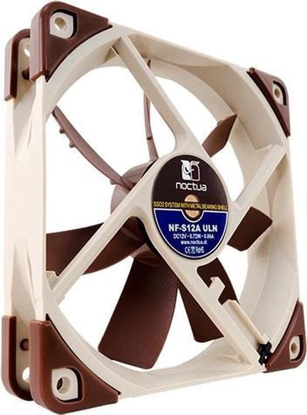Noctua NF-S12A ULN Datorchassifläkt 12 cm Beige, Brun