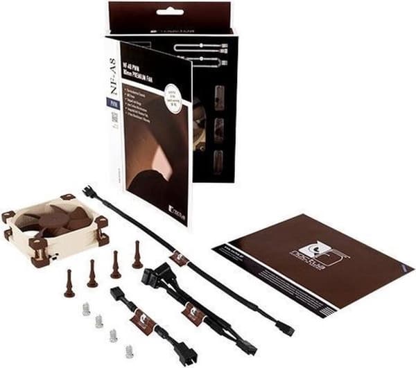 Noctua NF-A8 PWM computerkølesystem Computertaske Ventilator 8 cm Beige, Brun