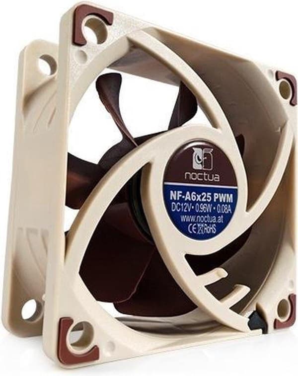 Noctua NF-A6x25 PWM Computerkabinet Ventilator 6 cm Beige, Brun