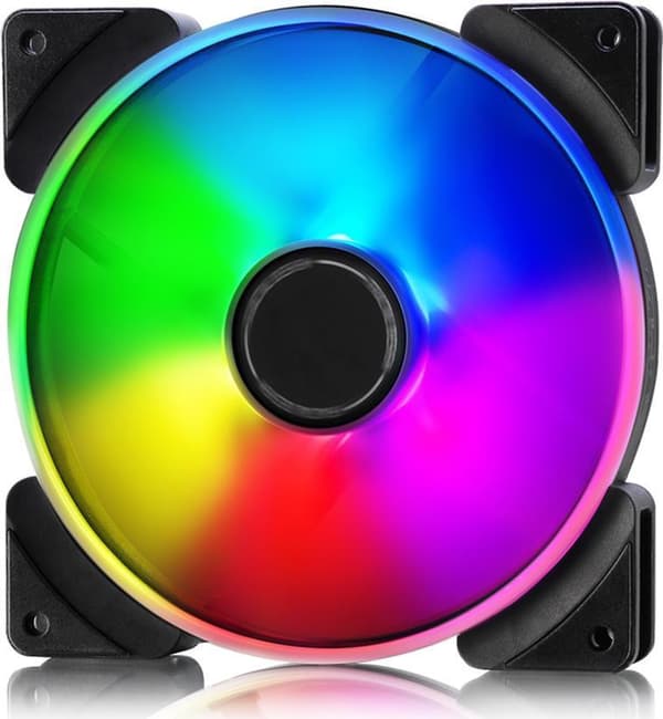 Fractal Design Prisma AL-14 - Case Fan - 140 mm - Sort, Hvid, Semi-transparent (pakke med 3) (FD-FAN-PRI-AL14-3P) Sort, Hvid