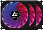 Chieftec CF-3012-RGB Datorkylningskomponent Datorfodral Fläkt 12 cm Svart (CF-3012-RGB) Svart