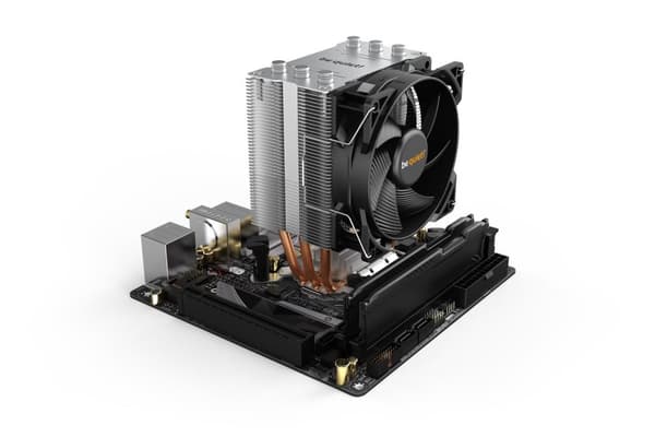 ole hiljaa! Pure Rock Slim 2 - Prosessorin ilmanjäähdytin - (malleihin: LGA1155, AM3+, LGA1150, LGA1151, AM4, LGA1200) - alumiini alumiini/kupariliitä