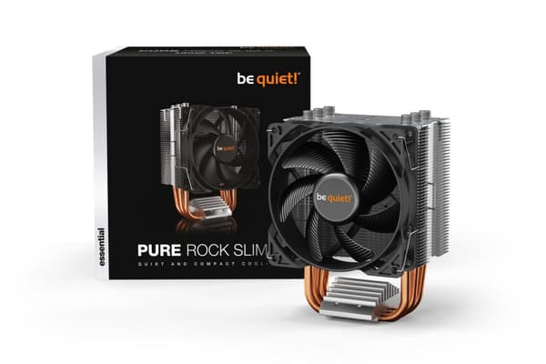ole hiljaa! Pure Rock Slim 2 - Prosessorin ilmanjäähdytin - (malleihin: LGA1155, AM3+, LGA1150, LGA1151, AM4, LGA1200) - alumiini alumiini/kupariliitä
