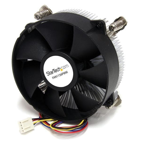 StarTech.com 95 mm:n prosessorituuletin jäähdytyselementillä LGA1156/1155-kantaa ja PVM:tä varten - Prosessorin jäähdytin - (LGA1156-kanta, LGA1155-ka musta