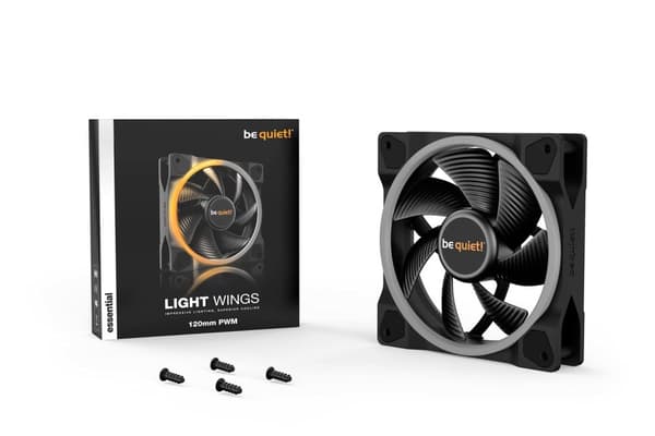 Var tyst! Light Wings PWM Single Pack - Fläkthus