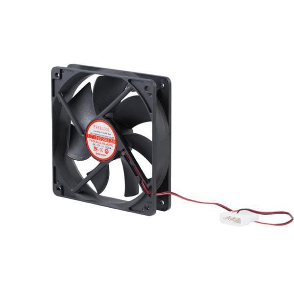StarTech.com 120 mm fodralfläkt - fläkt för PC-fodral med LP4 Molex-kontakt - Systemfläkt - 120 mm (FANBOX12)