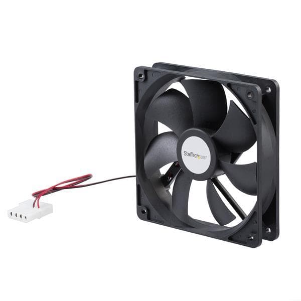 StarTech.com 120 mm fodralfläkt - fläkt för PC-fodral med LP4 Molex-kontakt - Systemfläkt - 120 mm (FANBOX12)