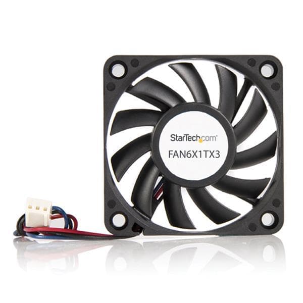 StarTech.com 60 mm kabinetventilator - blæser til pc-etuier med 3-benet Molex-stik - Systemblæserenhed - 60 mm (FAN6X1TX3)