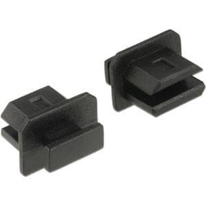DeLOCK Støvdæksel til mini Displayport - smudsomslag - sort (pakke med 10)