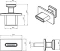Miniatyrbillede 2 af 4: DeLOCK lukkedæksel / portbeskytter til USB-C (v) porte / med stort greb (10 stk.) / hvid