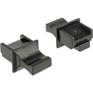 DeLOCK støvdæksel til RJ45 - smudsomslag - sort (pakke med 10)