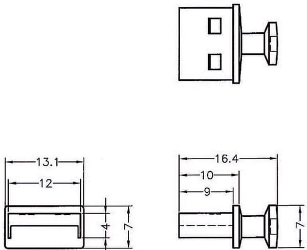 DeLOCK Suljettava kansi / Portinsuoja USB-A (v) -porteille / kahvalla (10 kpl)