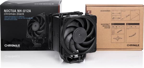 Noctua NH-U12A chromax.sort - Køler til processor