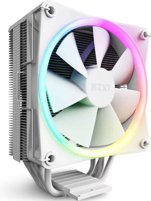 NZXT T120 RGB CPU-køler - Hvid - Køler til processor - 120 mm - PWM - 1700, 115x, 1200, AM5, AM4