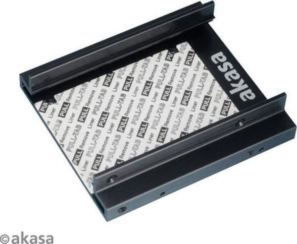 Akasa Dual 2.5 SDD/HDD monteringsmodul til 3.5 bay, sort Ali-materiale til passiv køling