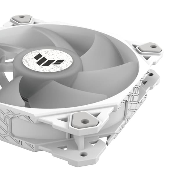 ASUS TUF GAMING TF120 ARGB WHITE EDITION Computertaske Luftkøler 12 cm Hvid 1 stk.