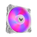 Miniatyrbillede 7 af 9: ASUS TUF GAMING TF120 ARGB WHITE EDITION 3IN1 Computertaske Luftkøler 12 cm Hvid 3 stk.