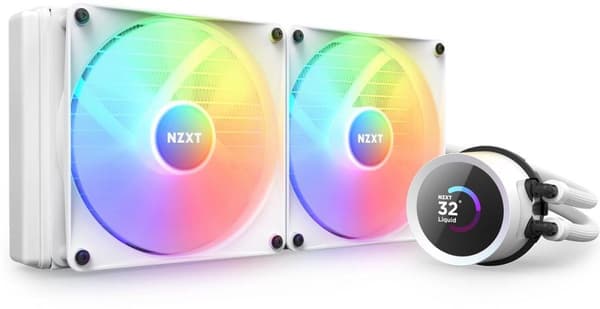 NZXT CPC Kraken 280 RGB Hvid 1700/AM5 (RL-KR280-W1) Hvid
