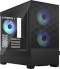 Pikkukuva 1 / 11: Fractal Design Pop Mini Air - PC - Musta - micro ATX - Mini-ITX - Teräs - Karkaistu lasi - Multi - Taskutuuletin (FD-C-POR1M-06)