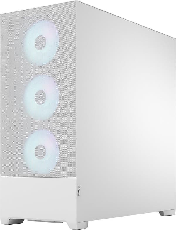 Fractal Design Pop XL Air RGB - Tower - Extended ATX - ingen strømforsyning (ATX) - White TG Clear Tint - USB/Audio (FD-C-POR1X-01)