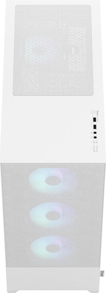 Fractal Design Pop XL Air RGB - Tower - Extended ATX - ingen strømforsyning (ATX) - White TG Clear Tint - USB/Audio (FD-C-POR1X-01)