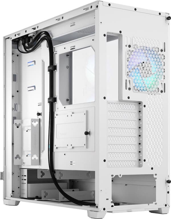 Fractal Design Pop XL Air RGB - Tower - Extended ATX - ingen strømforsyning (ATX) - White TG Clear Tint - USB/Audio (FD-C-POR1X-01)