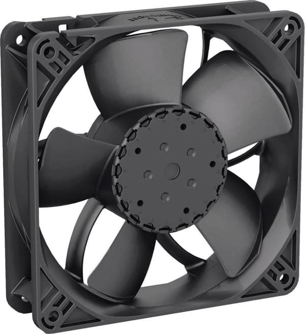 EBM Papst 4312NN-709 aksial blæser 12 V/DC 187 m/h (L x B x H) 119 x 119 x 32 mm (9293510709) Sort