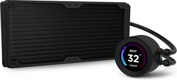NZXT Kraken Elite 280 RGB - Integreret kølesystem - afmeting radiator 280mm - til Intel LGA 1700, 1200, 115X, AMD AM5, AM4, sTRX4, TR4 - 2 x F120P blæ