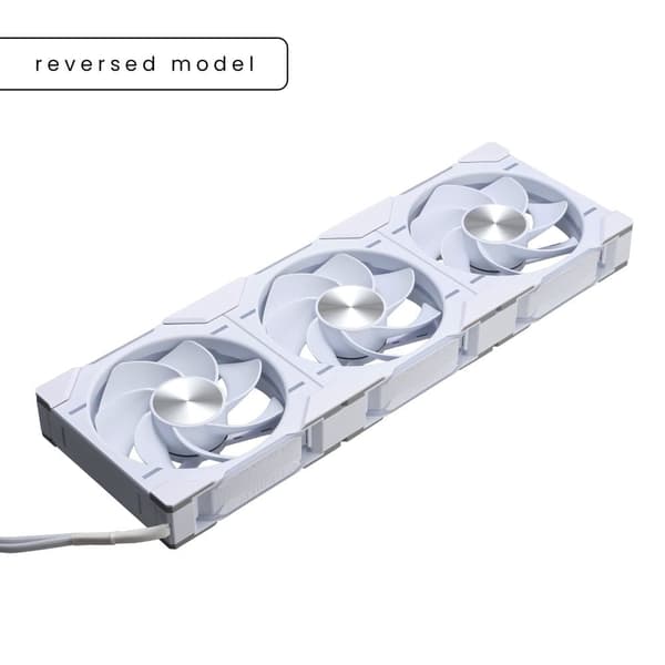 Phanteks D30 120mm PWM Fan, Reversed Airflow, DRGB, Wh, 3 Pack