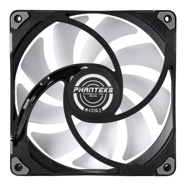 Phanteks M25 140mm PWM Fan, DRGB, Black 3 Pack